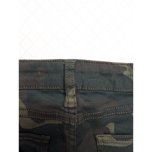 Zara Womens Jeans Multicolor Size 2 Mid Rise Moto Denim Camo Cotton Blend - Picture 11 of 16